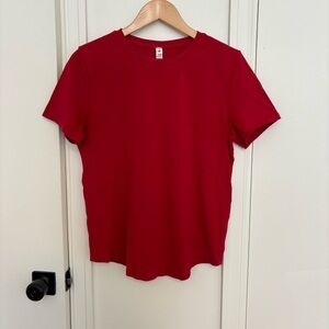 lululemon athletica Vibrant Red Short Sleeve Tee